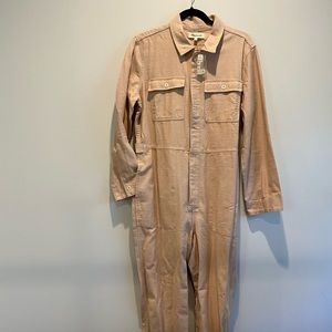 Zip-Front Coverall Jumpsuit